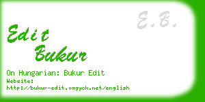 edit bukur business card